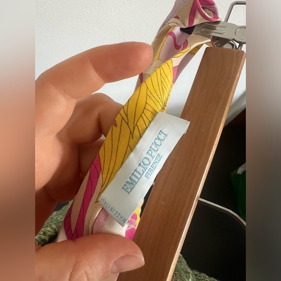 Emilio Pucci Pink and Yellow Print Skirt, size 8 - Picture 7 of 9